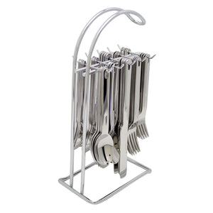 Supreme Stainless Steel 40-Piece Flatware Set with 12" Stand