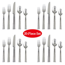 Load image into Gallery viewer, Supreme Stainless Steel 20-Piece Hammer Flatware Set