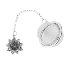Load image into Gallery viewer, Supreme Stainless Steel Tea Ball Infuser with Sunflower Charm