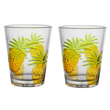 Load image into Gallery viewer, Gourmet Art 2-Piece Pineapple Acrylic DOF Tumbler 16 oz.