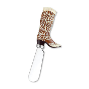 Mr. Spreader 4-Piece Boots Resin Cheese Spreader, Assorted