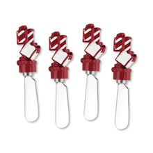 Load image into Gallery viewer, Mr. Spreader 4-Piece Holiday Presents Resin Cheese Spreader