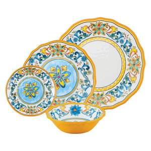 Gourmet Art 16-Piece Chianti Melamine Dinnerware Set