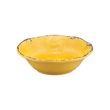 Load image into Gallery viewer, Gourmet Art 12-Piece Crackle Melamine Dinnerware Set, Yellow