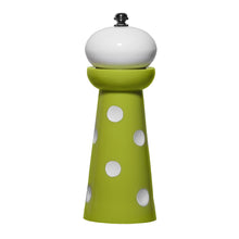 Load image into Gallery viewer, Gourmet Art 2-Piece Acrylic Pepper Mill, Green Dots