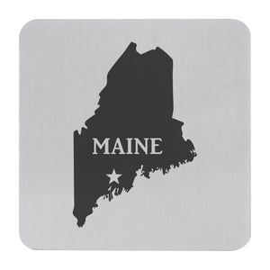 Supreme Stainless Steel 4-Piece Maine Coaster