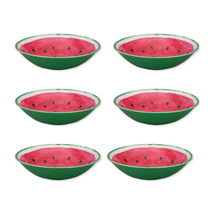 Gourmet Art 6-Piece Watermelon Melamine 8 Bowl