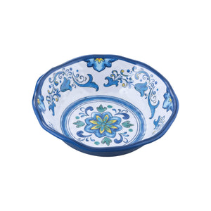 Gourmet Art 12-Piece Blue Floral Melamine Dinnerware Set