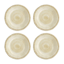 Load image into Gallery viewer, Gourmet Art 4-Piece Rope 6&quot; Melamine Plate, Sand