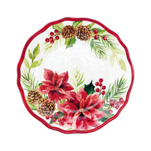 Load image into Gallery viewer, Gourmet Art 16-Piece Poinsettias Melamine Dinnerware Set