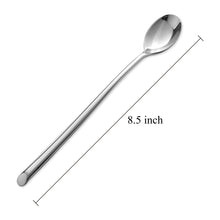 Load image into Gallery viewer, Supreme Stainless Steel 2-Piece Beveled Edge Ice Tea Spoon