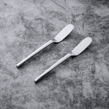 Load image into Gallery viewer, Supreme Stainless Steel 2-Piece Square Handle Cheese Spreader