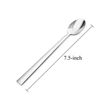 Load image into Gallery viewer, Supreme Stainless Steel 2-Piece Slim Square Edge Ice Tea Spoon