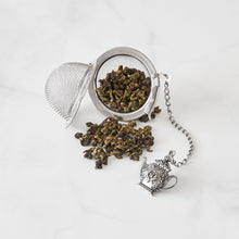 Load image into Gallery viewer, Supreme Stainless Steel Tea Ball Infuser with Monstera Leaf Charm