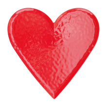 Load image into Gallery viewer, Heart 14" Melamine Serving Platter, Red