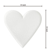 Load image into Gallery viewer, Heart 14" Melamine Serving Platter, White