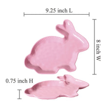 Load image into Gallery viewer, Easter Rabbit 9 1/4" Melamine Plate, Set of 4