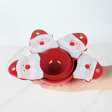 Load image into Gallery viewer, Santa Melamine Measuring Cups, Red, Set of 4