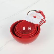 Load image into Gallery viewer, Santa Melamine Measuring Cups, Red, Set of 4