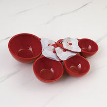 Load image into Gallery viewer, Santa Melamine Measuring Cups, Red, Set of 4