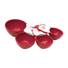 Load image into Gallery viewer, Santa Melamine Measuring Cups, Red, Set of 4