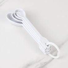 Load image into Gallery viewer, Heart Melamine Measuring Spoons, White, Set of 4