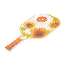 Load image into Gallery viewer, Sunflower 15.75" Melamine Chip and Dip Snack Tray