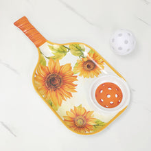 Load image into Gallery viewer, Sunflower 15.75" Melamine Chip and Dip Snack Tray