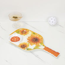 Load image into Gallery viewer, Sunflower 15.75" Melamine Chip and Dip Snack Tray