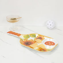 Load image into Gallery viewer, Sunflower 15.75" Melamine Chip and Dip Snack Tray