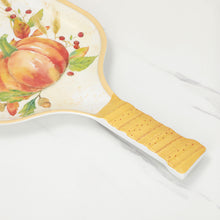 Load image into Gallery viewer, Pumpkin 15.75" Melamine Chip and Dip Snack Tray