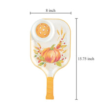 Load image into Gallery viewer, Pumpkin 15.75" Melamine Chip and Dip Snack Tray