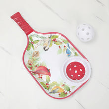 Load image into Gallery viewer, Winter Birds 15.75" Melamine Chip and Dip Snack Tray