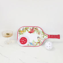 Load image into Gallery viewer, Winter Birds 15.75" Melamine Chip and Dip Snack Tray