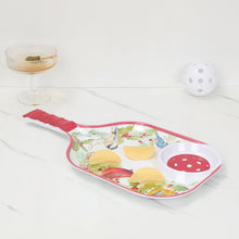 Load image into Gallery viewer, Winter Birds 15.75" Melamine Chip and Dip Snack Tray