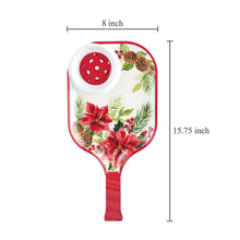 Load image into Gallery viewer, Poinsettia 15.75" Melamine Chip and Dip Snack Tray