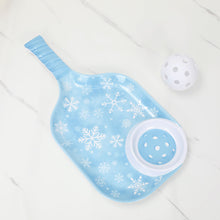 Load image into Gallery viewer, Snowflake 15.75" Melamine Chip and Dip Snack Tray