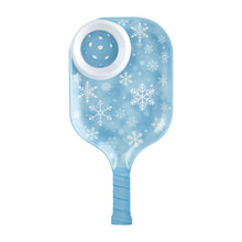 Load image into Gallery viewer, Snowflake 15.75" Melamine Chip and Dip Snack Tray