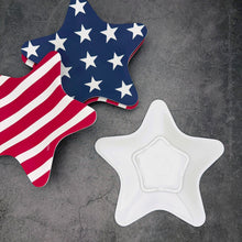 Load image into Gallery viewer, Patriotic Star 8" Salad Plates, Set of 4