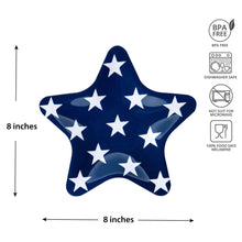 Load image into Gallery viewer, Patriotic Star 8" Salad Plates, Set of 4