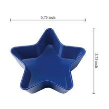 Load image into Gallery viewer, Blue Patriotic Star 5.75" Dessert Bowls, Set of 4
