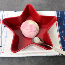 Load image into Gallery viewer, Red Patriotic Star 5.75" Dessert Bowls, Set of 4