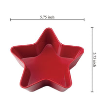 Load image into Gallery viewer, Red Patriotic Star 5.75" Dessert Bowls, Set of 4
