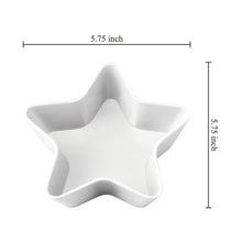 Load image into Gallery viewer, White Patriotic Star 5.75" Dessert Bowls, Set of 4