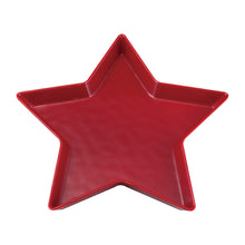 Load image into Gallery viewer, Red Patriotic Star 11.25" Dinner Plate