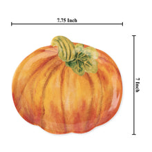 Load image into Gallery viewer, Pumpkin 7.88" Melamine Plates, Set of 4