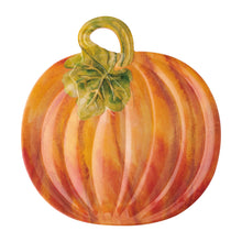 Load image into Gallery viewer, Pumpkin 16.25" Melamine Serving Platter