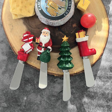 Load image into Gallery viewer, Christmas Cheese Spreader Set of 4