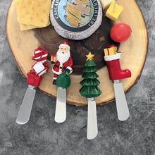 Load image into Gallery viewer, Christmas Cheese Spreader Set of 4