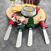 Load image into Gallery viewer, Christmas Cheese Spreader Set of 4